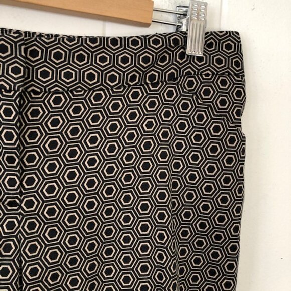 Laundry Womens Pants Cropped Geometric Print Size 8 - Picture 3 of 9